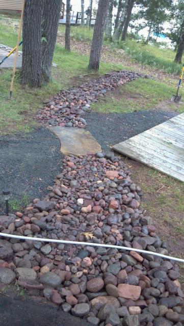 Dry Creek Bed with Pathway